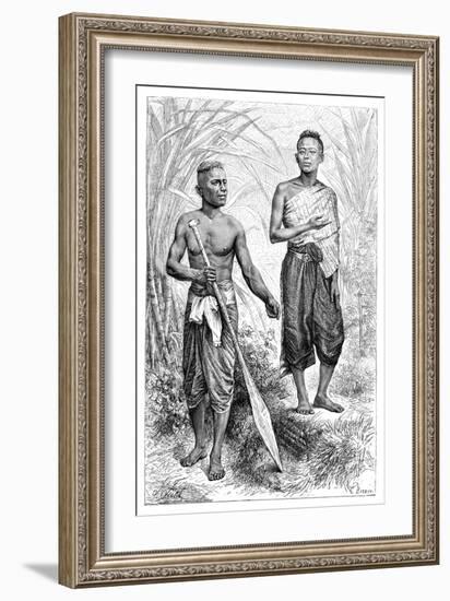 Siamese Youths, 1895-Charles Barbant-Framed Giclee Print