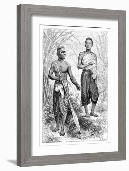 Siamese Youths, 1895-Charles Barbant-Framed Giclee Print