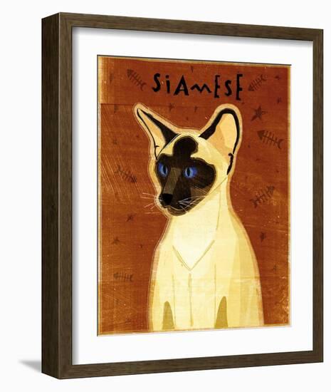 Siamese-John Golden-Framed Art Print