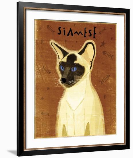 Siamese-John W^ Golden-Framed Art Print