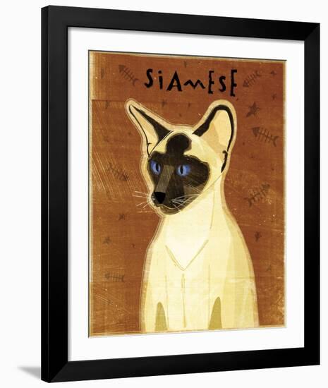 Siamese-John W^ Golden-Framed Art Print