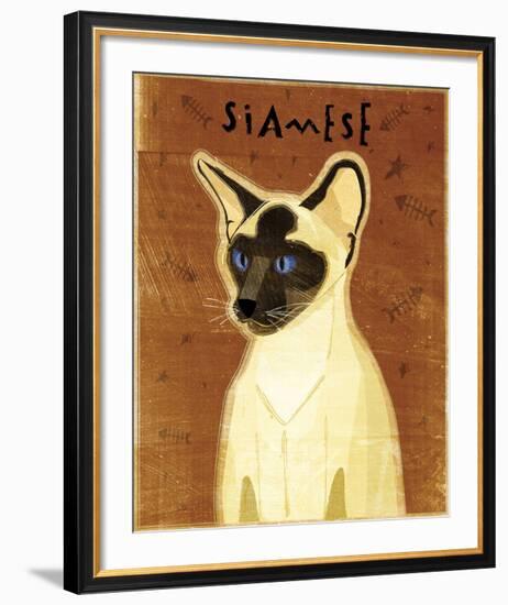 Siamese-John W^ Golden-Framed Art Print