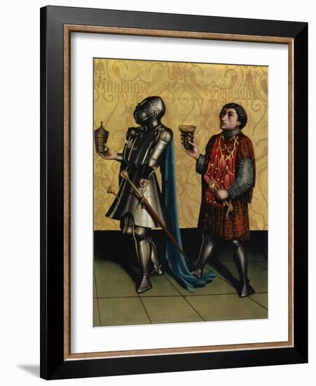 Sibbecai and Benaiah from the Heilspiegel Altarpiece, c.1435-Konrad Witz-Framed Giclee Print