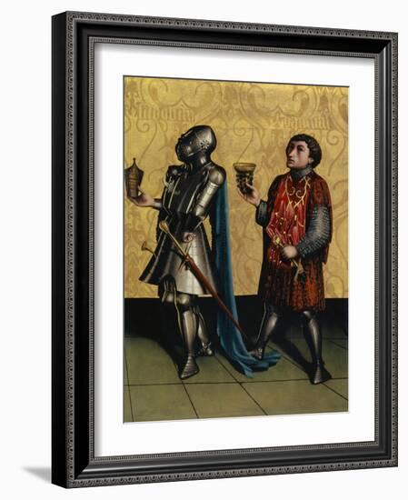 Sibbecai and Benaiah from the Heilspiegel Altarpiece, c.1435-Konrad Witz-Framed Giclee Print