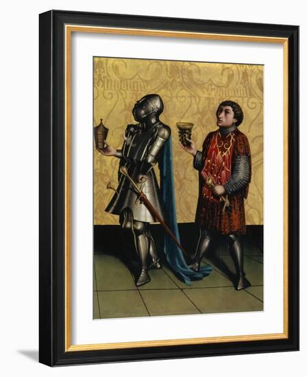 Sibbecai and Benaiah from the Heilspiegel Altarpiece, c.1435-Konrad Witz-Framed Giclee Print