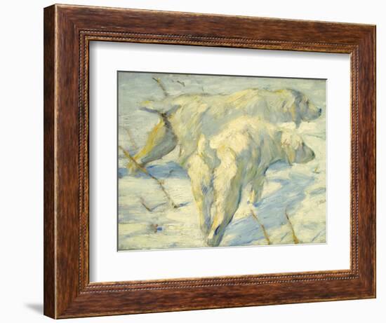 Siberian Dogs in the Snow-Franz Marc-Framed Giclee Print