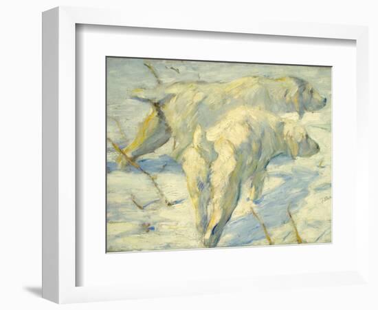 Siberian Dogs in the Snow-Franz Marc-Framed Giclee Print