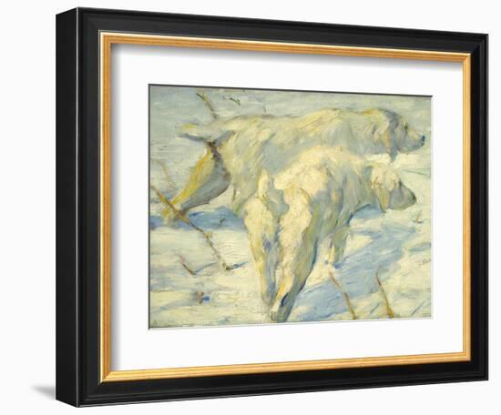 Siberian Dogs in the Snow-Franz Marc-Framed Giclee Print