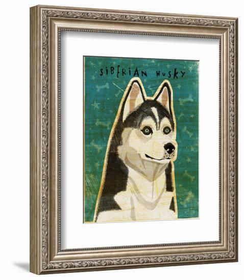 Siberian Husky-John W^ Golden-Framed Art Print