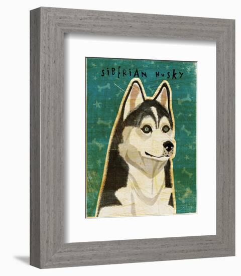 Siberian Husky-John W^ Golden-Framed Art Print