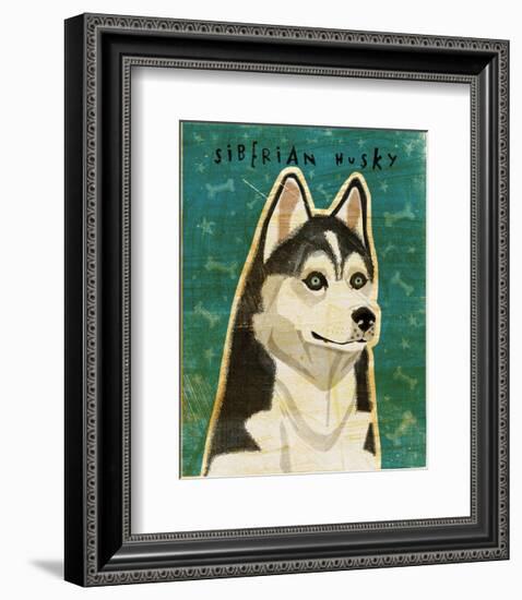 Siberian Husky-John W^ Golden-Framed Art Print