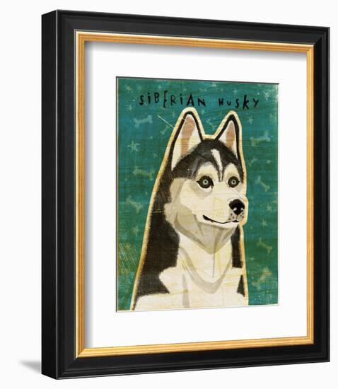 Siberian Husky-John W^ Golden-Framed Art Print