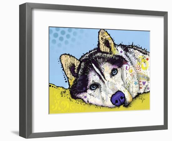 Siberian Husky-Dean Russo-Framed Giclee Print