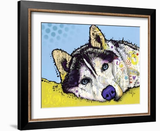 Siberian Husky-Dean Russo-Framed Giclee Print