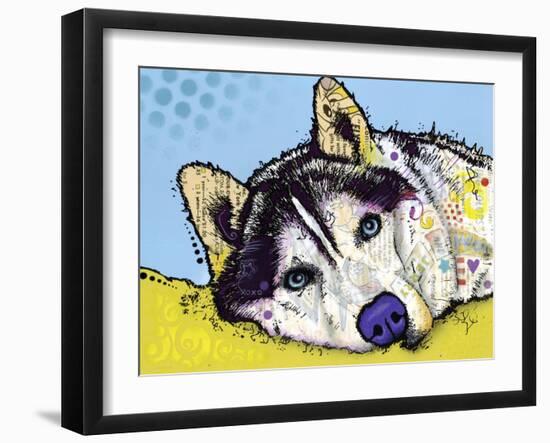 Siberian Husky-Dean Russo-Framed Giclee Print