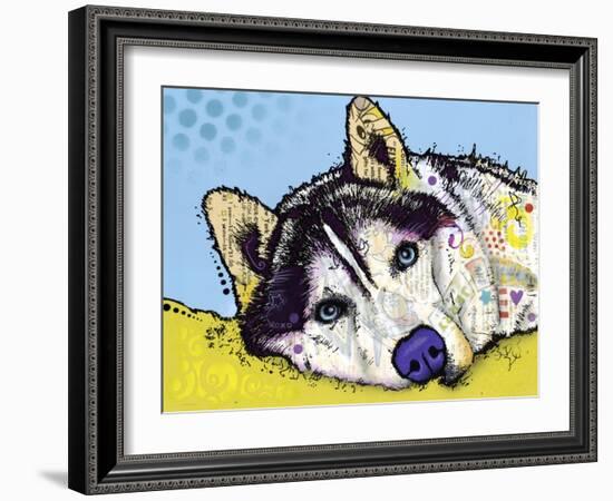 Siberian Husky-Dean Russo-Framed Giclee Print