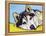 Siberian Husky-Dean Russo-Framed Premier Image Canvas