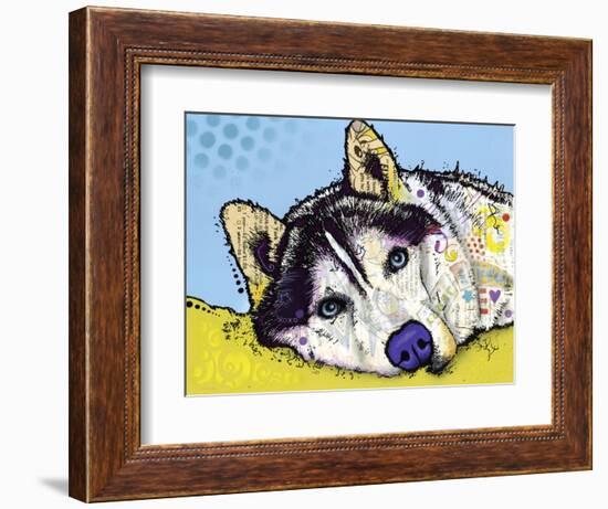 Siberian Husky-Dean Russo-Framed Giclee Print