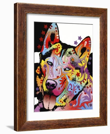 Siberian Husky-Dean Russo-Framed Giclee Print