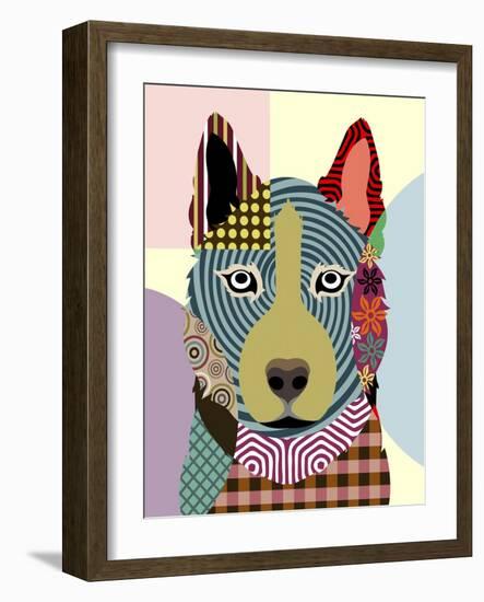 Siberian Husky-Lanre Adefioye-Framed Giclee Print