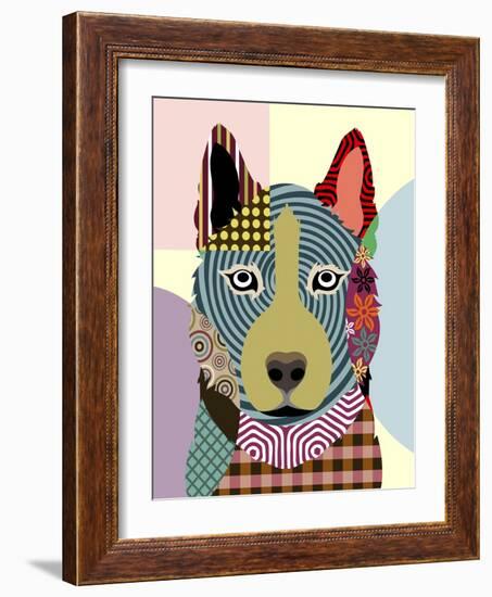 Siberian Husky-Lanre Adefioye-Framed Giclee Print