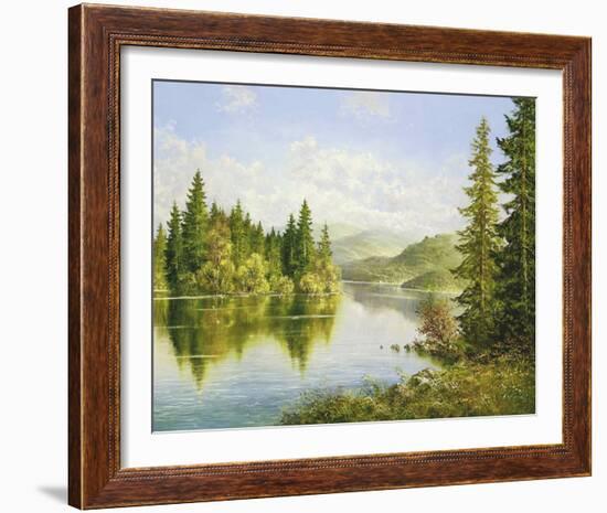 Siberian Lake-Helmut Glassl-Framed Art Print