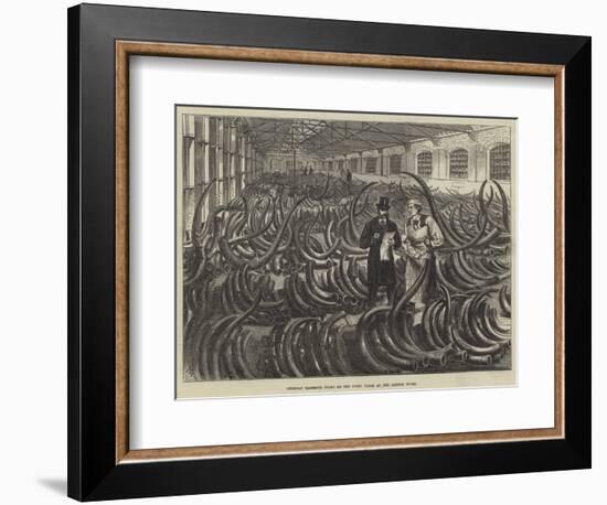 Siberian Mammoth Tusks on the Ivory Floor at the London Docks-Melton Prior-Framed Giclee Print