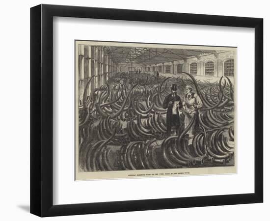 Siberian Mammoth Tusks on the Ivory Floor at the London Docks-Melton Prior-Framed Giclee Print