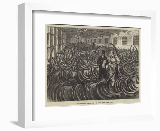 Siberian Mammoth Tusks on the Ivory Floor at the London Docks-Melton Prior-Framed Giclee Print