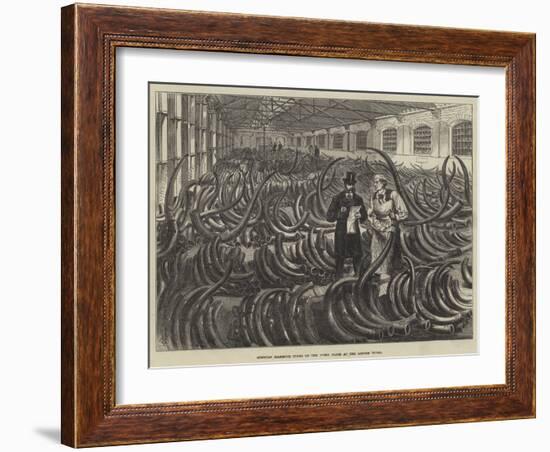 Siberian Mammoth Tusks on the Ivory Floor at the London Docks-Melton Prior-Framed Giclee Print