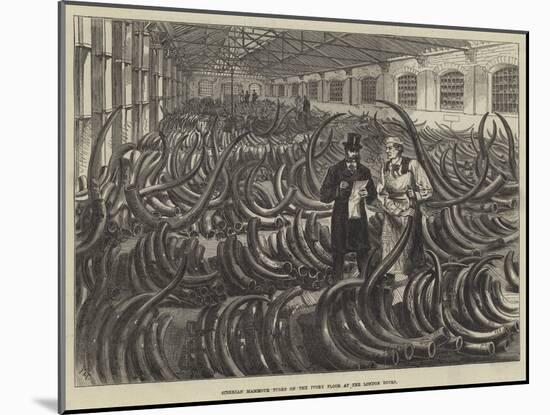 Siberian Mammoth Tusks on the Ivory Floor at the London Docks-Melton Prior-Mounted Giclee Print