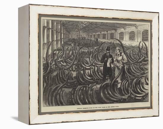 Siberian Mammoth Tusks on the Ivory Floor at the London Docks-Melton Prior-Framed Premier Image Canvas