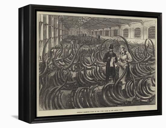 Siberian Mammoth Tusks on the Ivory Floor at the London Docks-Melton Prior-Framed Premier Image Canvas