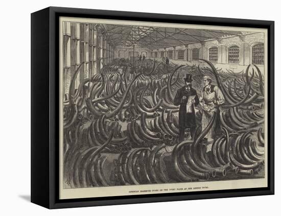 Siberian Mammoth Tusks on the Ivory Floor at the London Docks-Melton Prior-Framed Premier Image Canvas