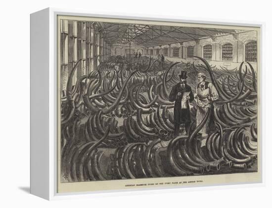 Siberian Mammoth Tusks on the Ivory Floor at the London Docks-Melton Prior-Framed Premier Image Canvas