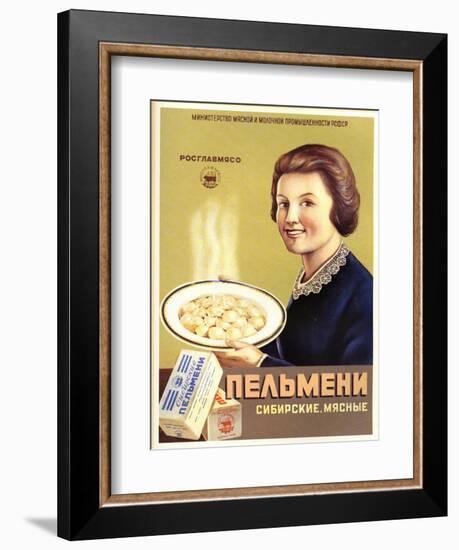 Siberian Meat - Pelmeni - Meat Stuffed in Pastry-null-Framed Art Print