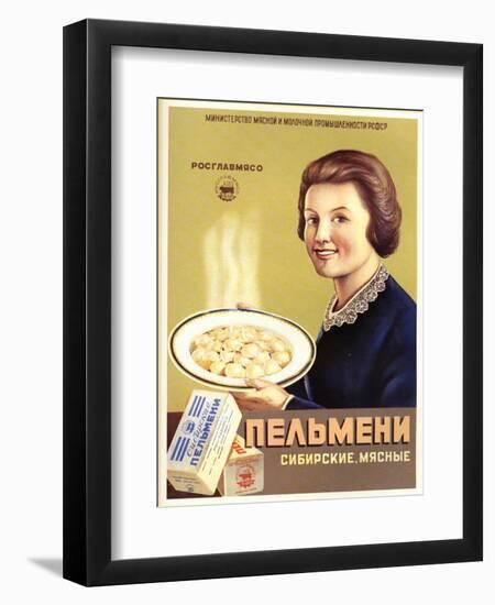 Siberian Meat - Pelmeni - Meat Stuffed in Pastry-null-Framed Art Print