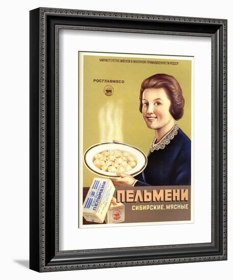 Siberian Meat - Pelmeni - Meat Stuffed in Pastry-null-Framed Art Print