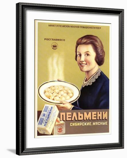 Siberian Meat - Pelmeni - Meat Stuffed in Pastry-null-Framed Art Print