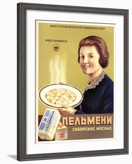 Siberian Meat - Pelmeni - Meat Stuffed in Pastry-null-Framed Art Print