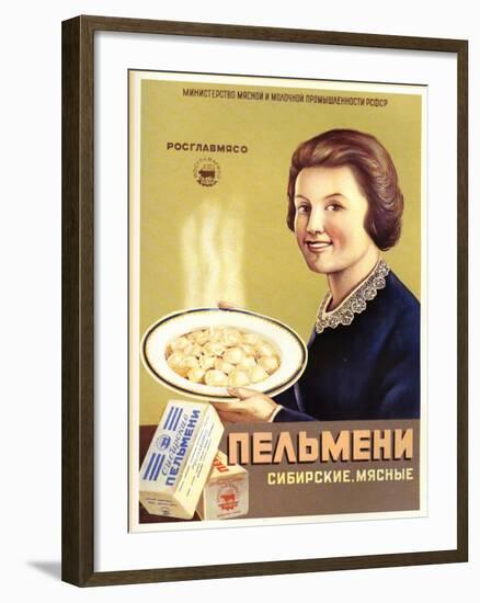 Siberian Meat - Pelmeni - Meat Stuffed in Pastry-null-Framed Art Print