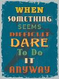 Retro Vintage Motivational Quote Poster. Vector Illustration-sibgat-Framed Premium Giclee Print