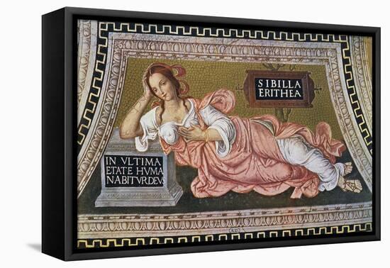 Sibyl of Eritrea, Engraving from Mosaic-Bernardino Pinturicchio-Framed Premier Image Canvas