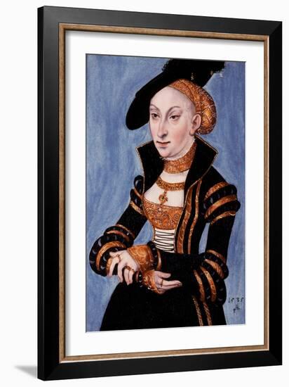 Sibylle, Electoral Princess of Saxony, 1535-Lucas Cranach the Elder-Framed Giclee Print