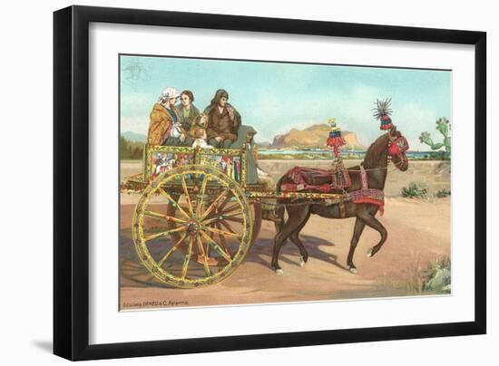 Sicilian Cart, Palermo, Italy-null-Framed Art Print