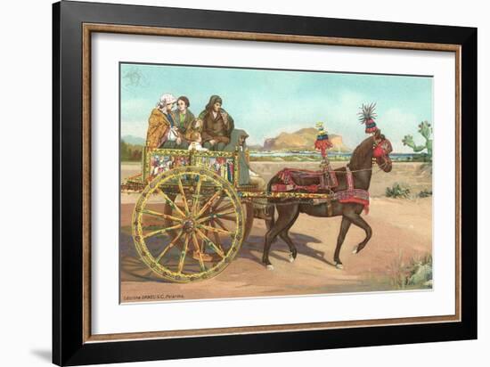 Sicilian Cart, Palermo, Italy-null-Framed Art Print