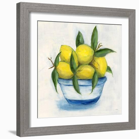 Sicilian Lemons I-Marilyn Dunlap-Framed Art Print