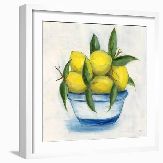 Sicilian Lemons I-Marilyn Dunlap-Framed Art Print