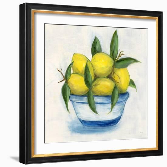 Sicilian Lemons I-Marilyn Dunlap-Framed Art Print