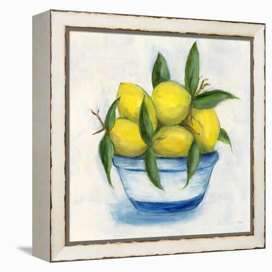 Sicilian Lemons I-Marilyn Dunlap-Framed Stretched Canvas